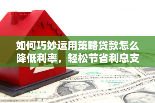商南如何巧妙运用策略贷款怎么降低利率，轻松节省利息支出