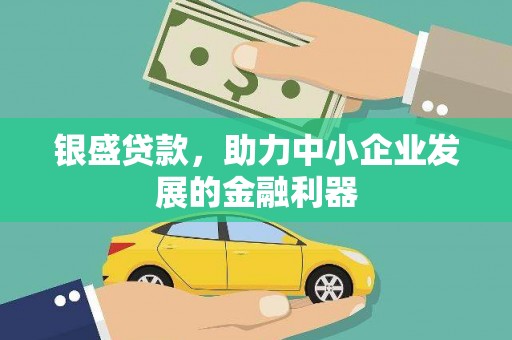 禅城银盛贷款，助力中小企业发展的金融利器