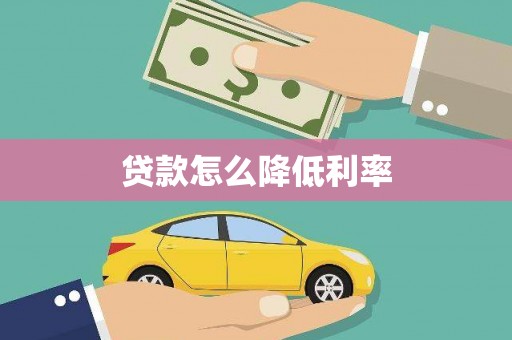 茂林贷款怎么降低利率