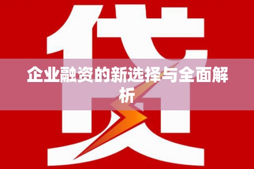 曾都企业融资的新选择与全面解析